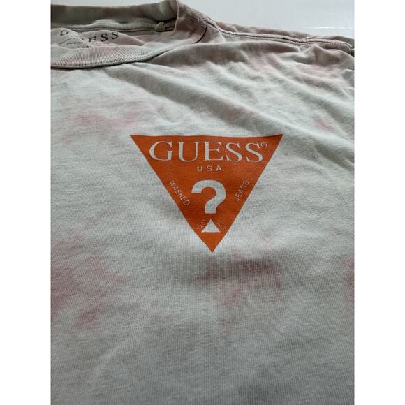 Mens Size Small Tye Dye GUESS Los Angeles T Shirt With Measurements - Picture 3 of 6